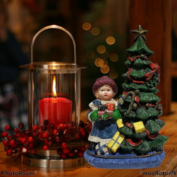 Collectable Christmas decor little girl Christmas tree Christmas gifts vintage - Picture 10 of 12